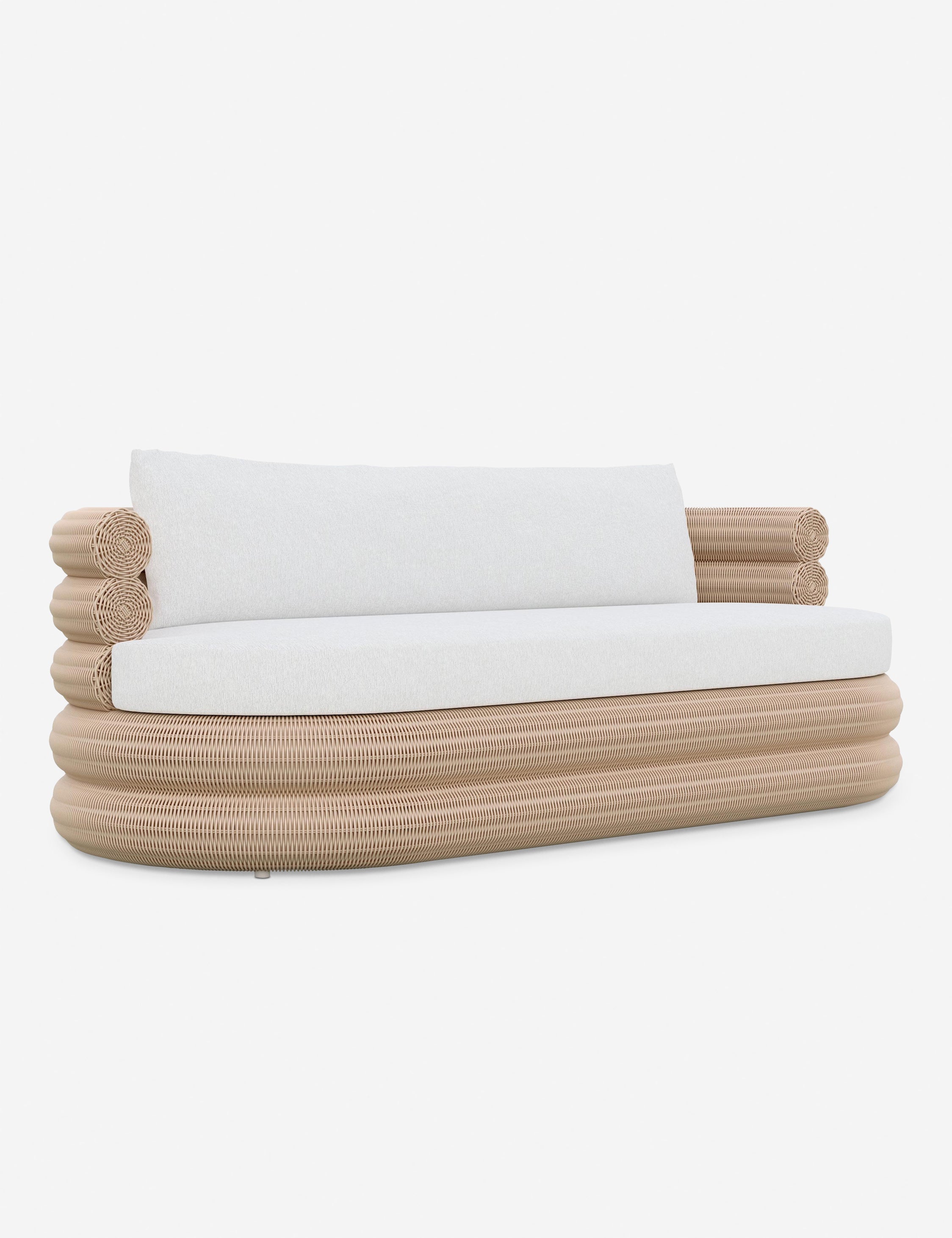 Castaneda Indoor Outdoor Sofa - Waterproof & Weather-Resistant Patio Furniture for Living Room, Garden, and Backyard Relaxation