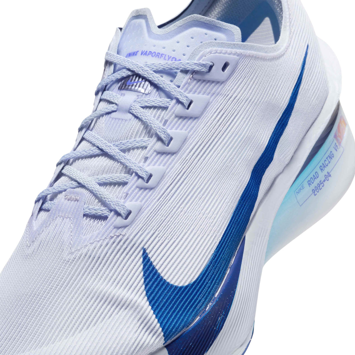 Nike ZoomX Vaporfly Next% 4 PRM Running Shoes for Men - Ghost/Blue Void | Lightweight Racing Sneakers for Marathon & Long Distance Training