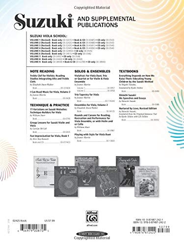Suzuki Viola School Volume 2 - Intermediate Viola Music Book with Exercises | Perfect for Viola Students & Teachers | Practice, Lessons & Performances