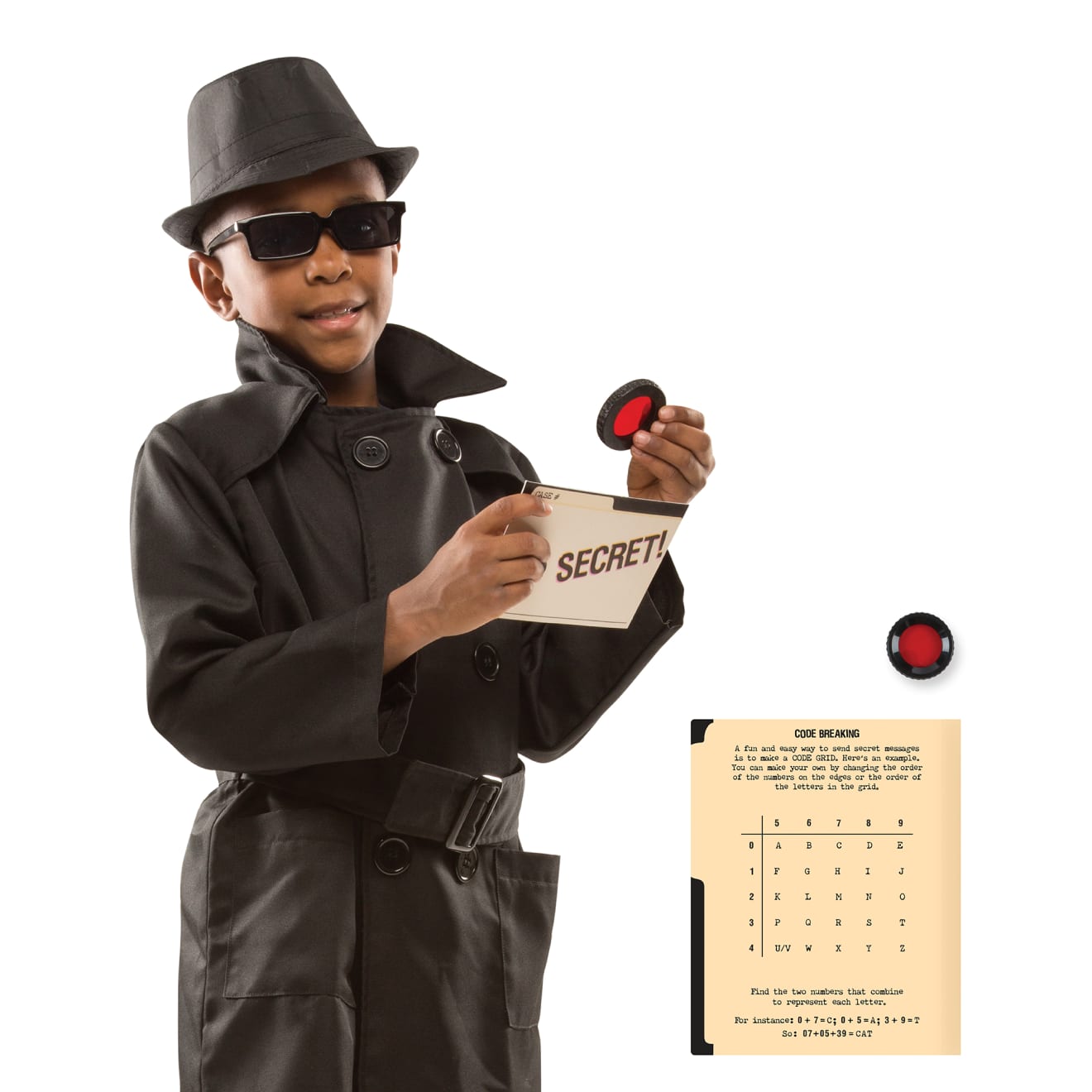 Spy Role Play Set for Kids - Secret Agent Costume & Detective Accessories Kit - Perfect for Halloween, Dress Up & Pretend Play Adventures