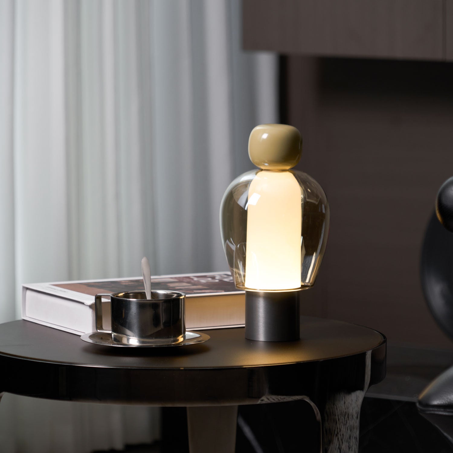 Lumina Joy Table Lamp - Modern LED Nightstand Lamp with Touch Control, Dimmable Warm White Light for Bedroom, Living Room, Office - Perfect for Reading, Relaxing & Decor