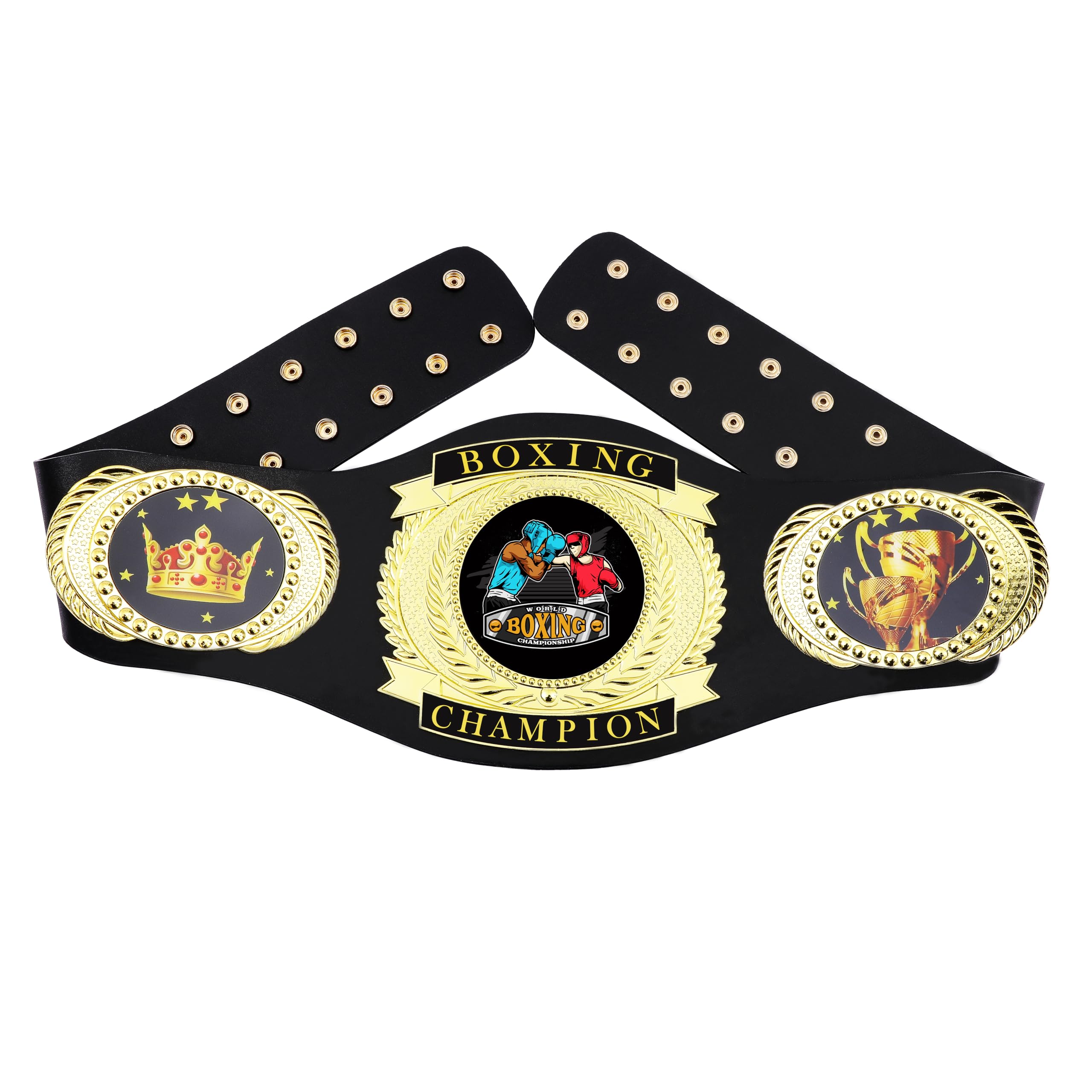 Custom Boxing Championship Belt for Adults - Real Leather Wrestling Belt Trophy Award - Perfect for Sports Awards, Gifts & Championship Events
