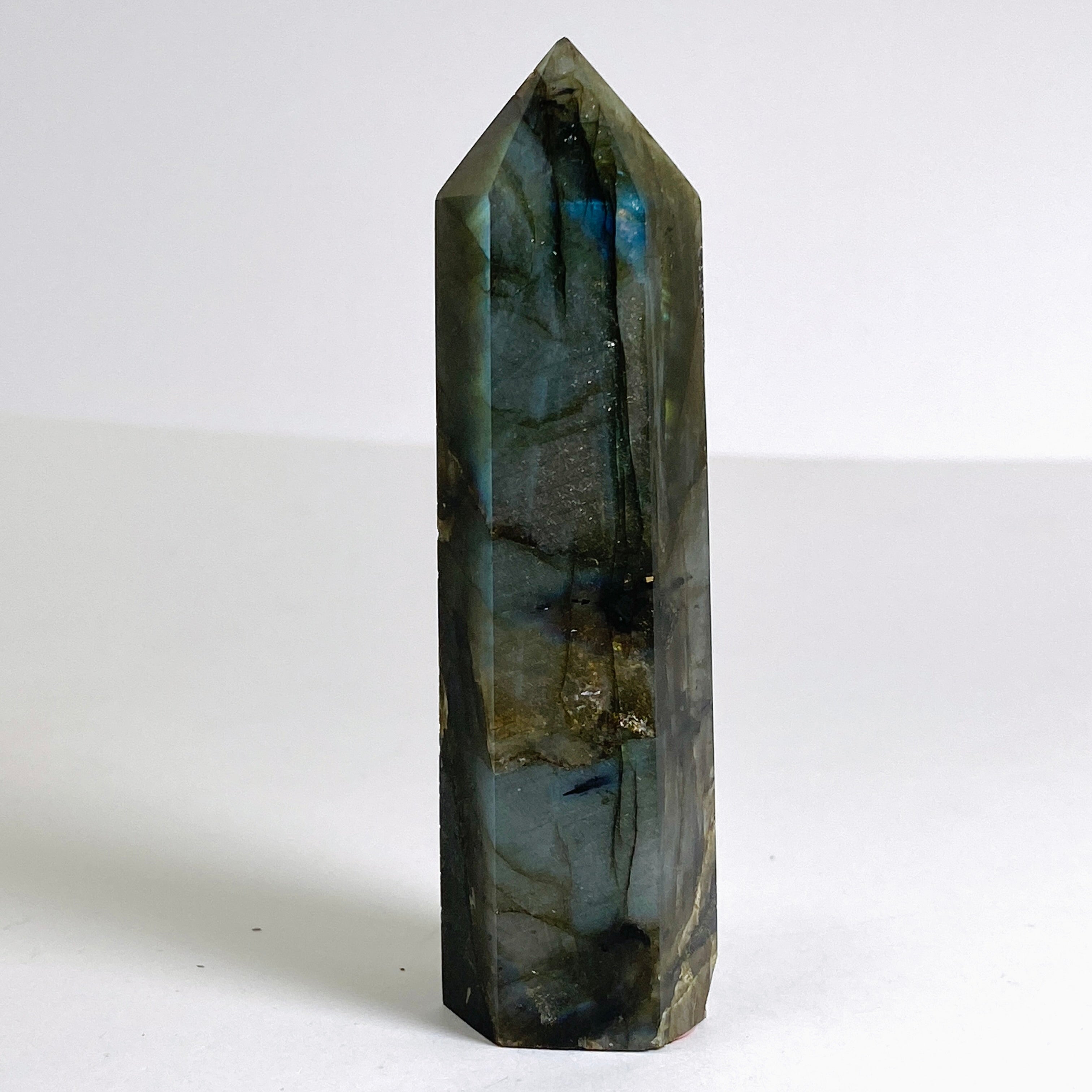 Labradorite Small Generator LSG 06 - Portable Crystal Energy Device for Home & Office Meditation, Healing & Spiritual Practice