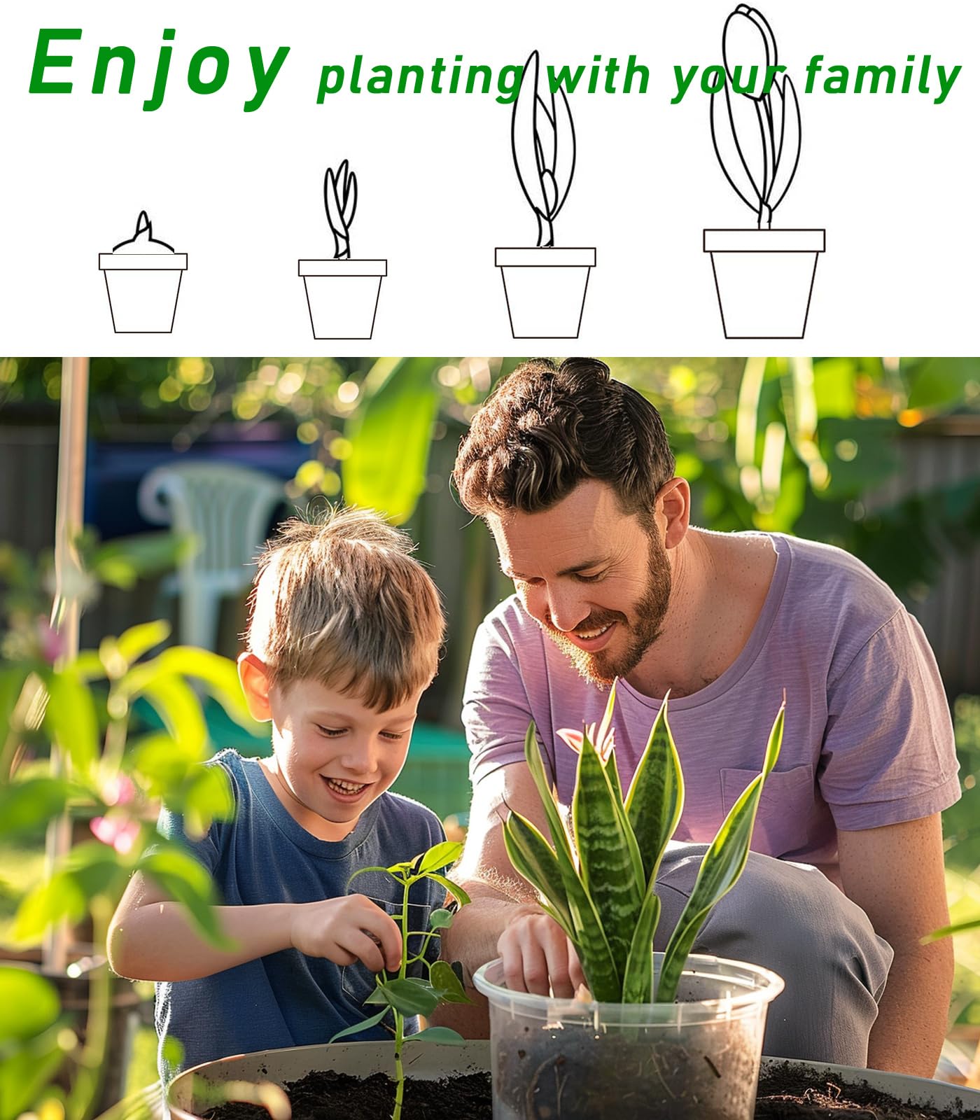 Clear Plastic Plant Pots with Drainage Holes - 4 Sizes (3.5/4/5/6.8 Inch) - 40 Pack Thick Nursery Pots for Indoor Plants, Seedlings & Succulents - Perfect for Home Gardening, Plant Propagation & Office Decor
