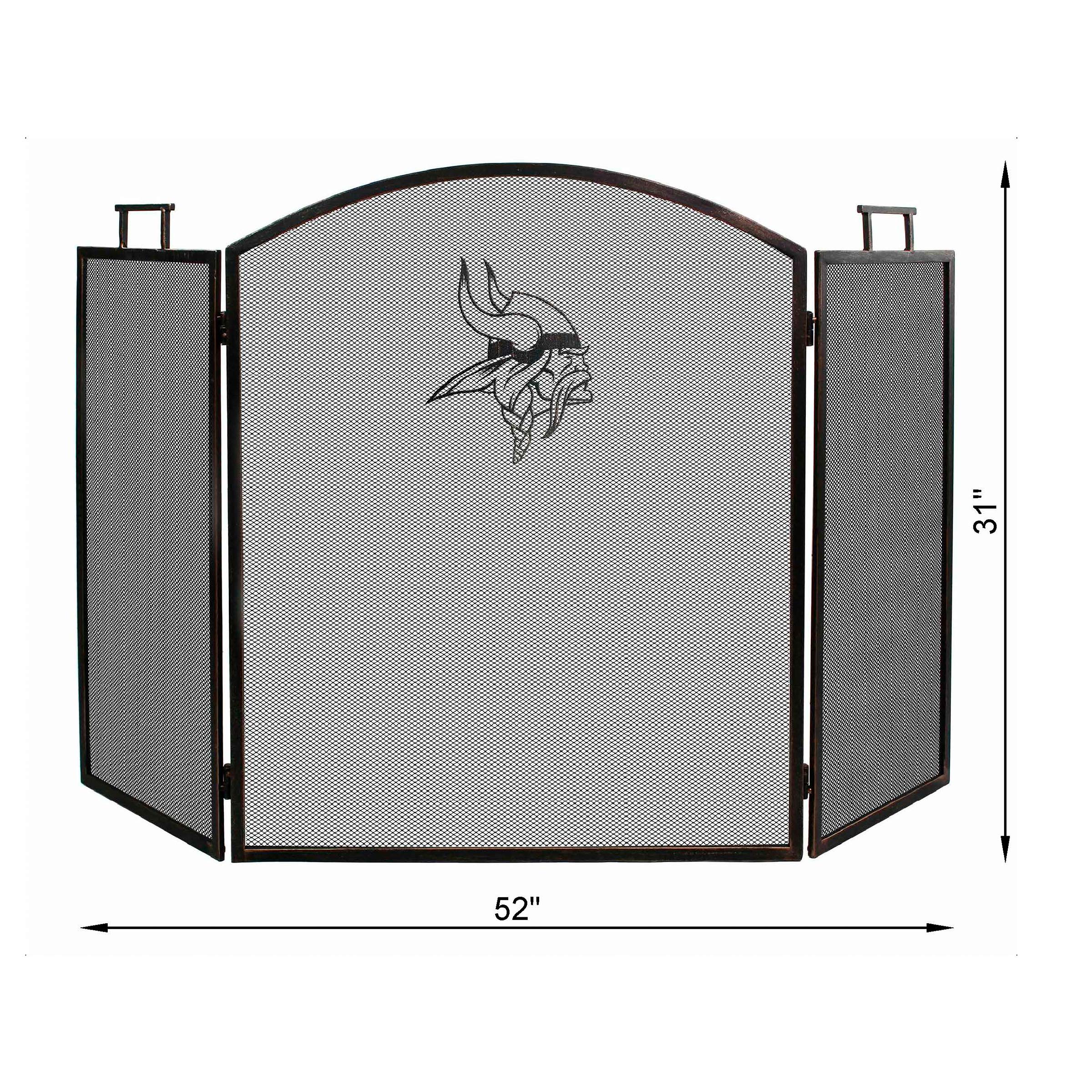 Philadelphia Eagles Fireplace Screen - Imperial Brown NFL Team Decor for Fireplace Safety & Home Decor | Perfect for Game Day, Living Room, and Man Cave