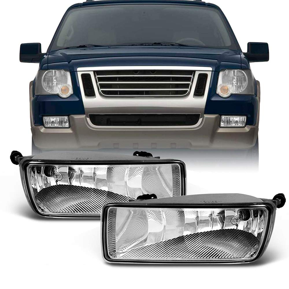 YOYODEER Clear Bumper Driving Fog Lights with Bulbs - Durable Waterproof Fog Lamps for Trucks, SUVs, Jeeps - Perfect for Off-Road, Night Driving & Bad Weather Conditions