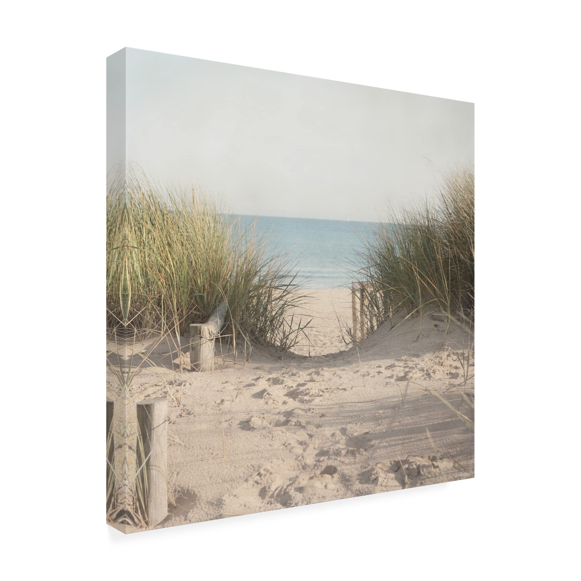 Pela Studio 'Beach Grasses' All-Weather Outdoor Wall Art Decor - Perfect for Patio, Garden, and Coastal Home Decor