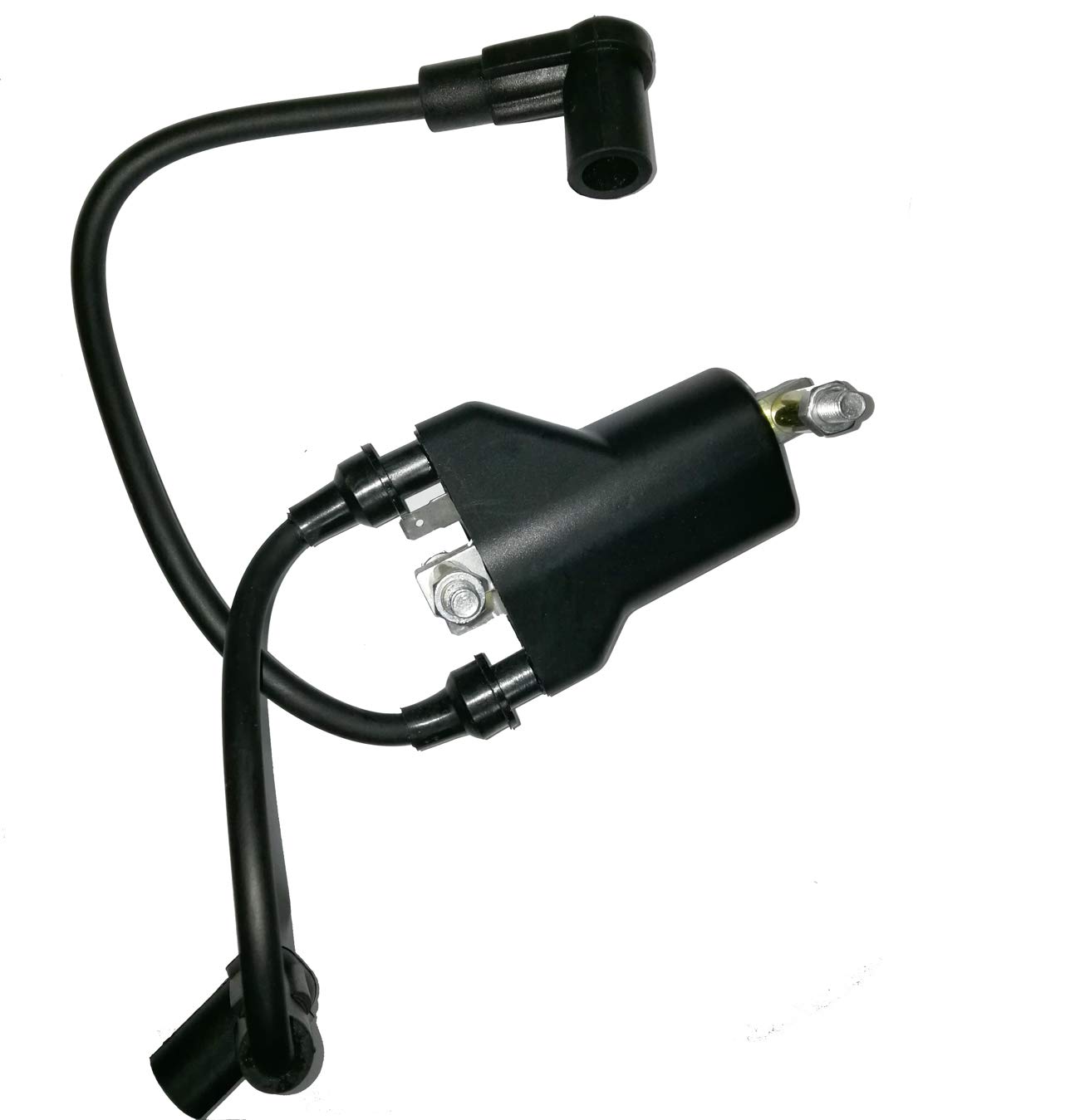 High Performance Ignition Coil Replacement for EZ Go Gas Golf Cart 1991-2002 Marathon 1993-2003 Medalist 1994-1995 TXT 4-Cycle 1996-2002 - Compatible with 26652-G01 EPIGC103 ZF-IG-A00114 - Perfect for Golf Course Maintenance & Cart Repair