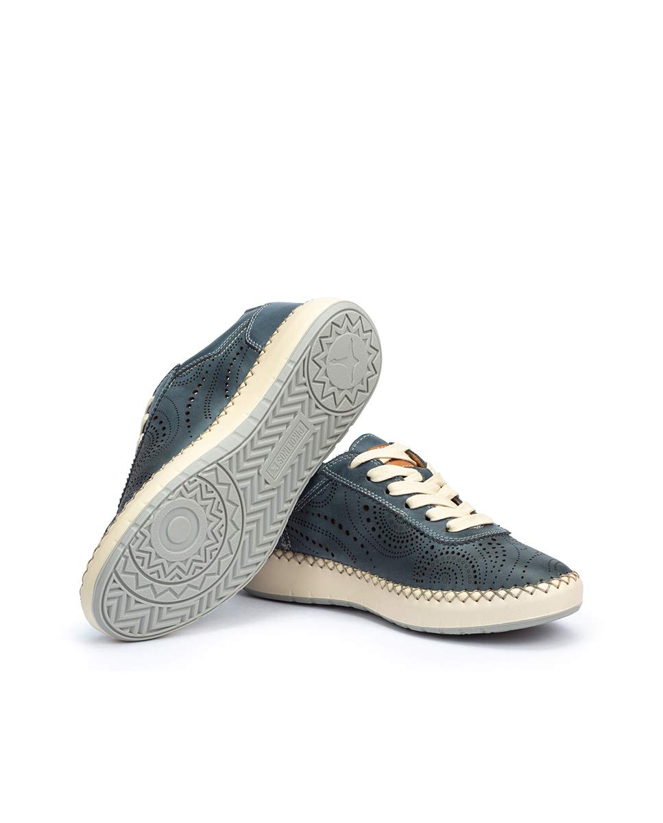 PIKOLINOS Women's Leather Mesina Sneakers - Comfortable & Stylish Casual Shoes for Walking, Travel & Everyday Wear