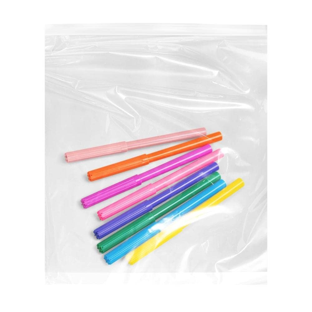 PSBM 4x8 Inch Clear Reclosable Zipper Bags - 4000 Count 2 Mil Poly Plastic Storage Bags | Durable & Lightweight Zip Bags for Organizing Small Parts, Crafts, Jewelry & Office Supplies | Perfect for Home, Workshop & Retail Packaging