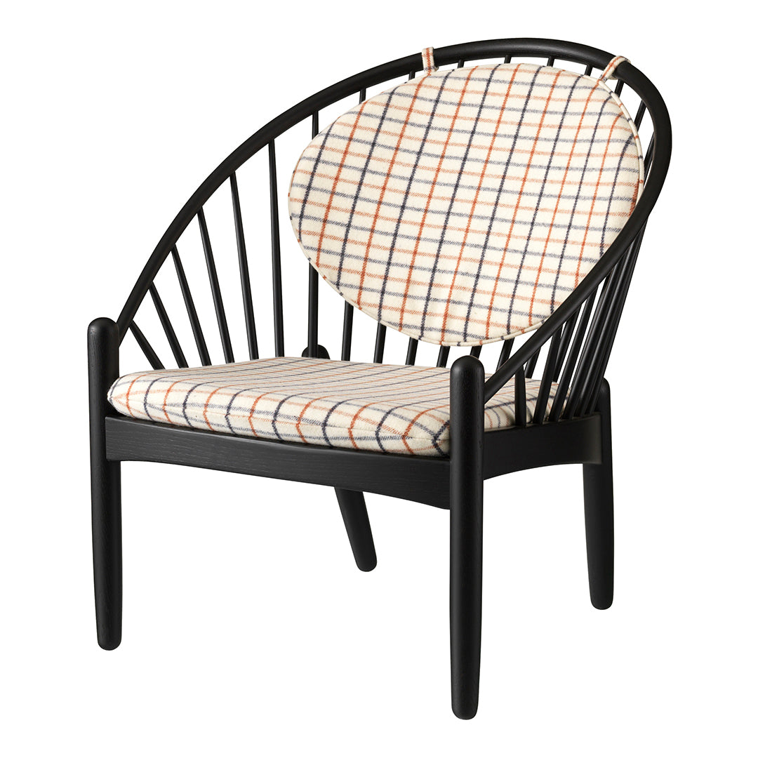 J166 Jorna Lounge Armchair - Modern Accent Chair for Living Room, Bedroom & Office - Comfortable Upholstered Armchair with Sturdy Metal Legs - Perfect for Relaxing, Reading & Small Spaces