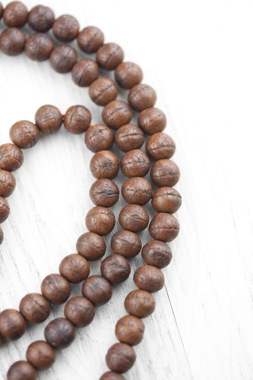 Authentic Antique Boudhanath Bodhi Mala Prayer Beads - 108 Buddhist Meditation Mala Necklace for Yoga, Mindfulness & Spiritual Practice