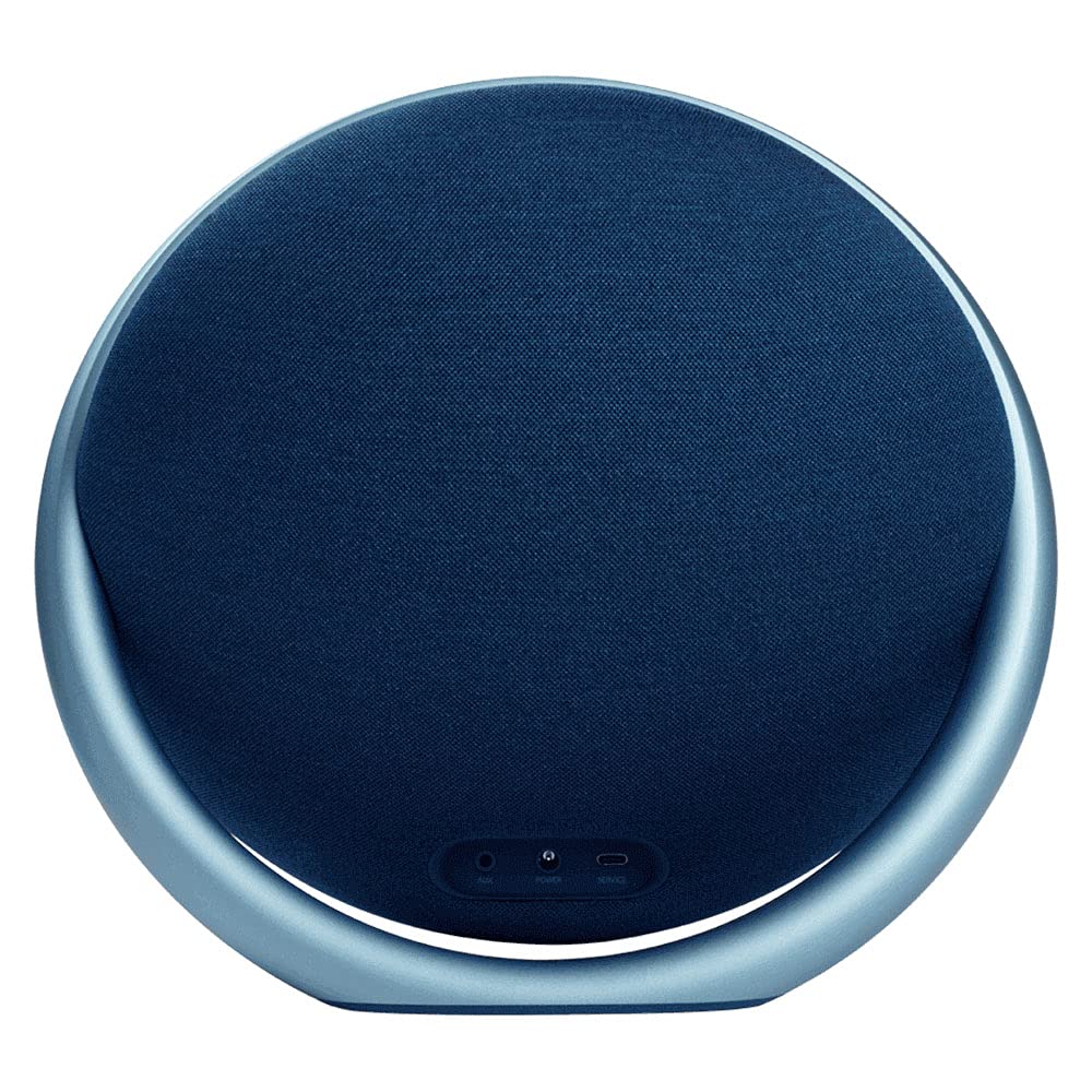 Harman Kardon Onyx Studio 7 Bluetooth Wireless Speaker - 8 Hours Playtime, Portable, Water-Resistant - Blue (Renewed) - Perfect for Outdoor Parties, Beach Trips & Home Entertainment