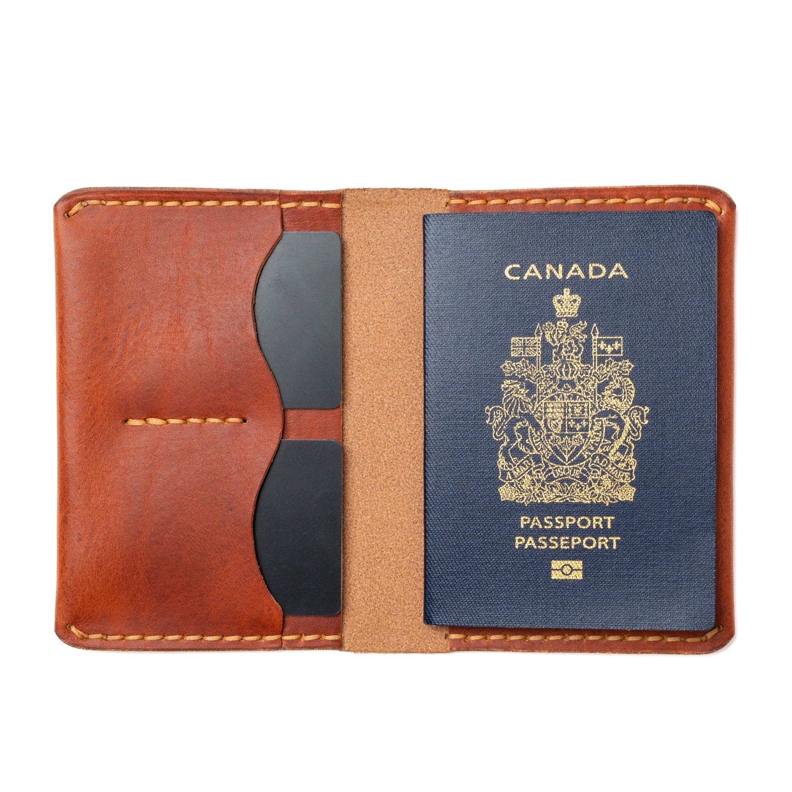 Genuine Leather Passport Holder Wallet - RFID Blocking Travel Organizer for Men & Women | Perfect for Airports, Business Trips & International Travel Accessories
