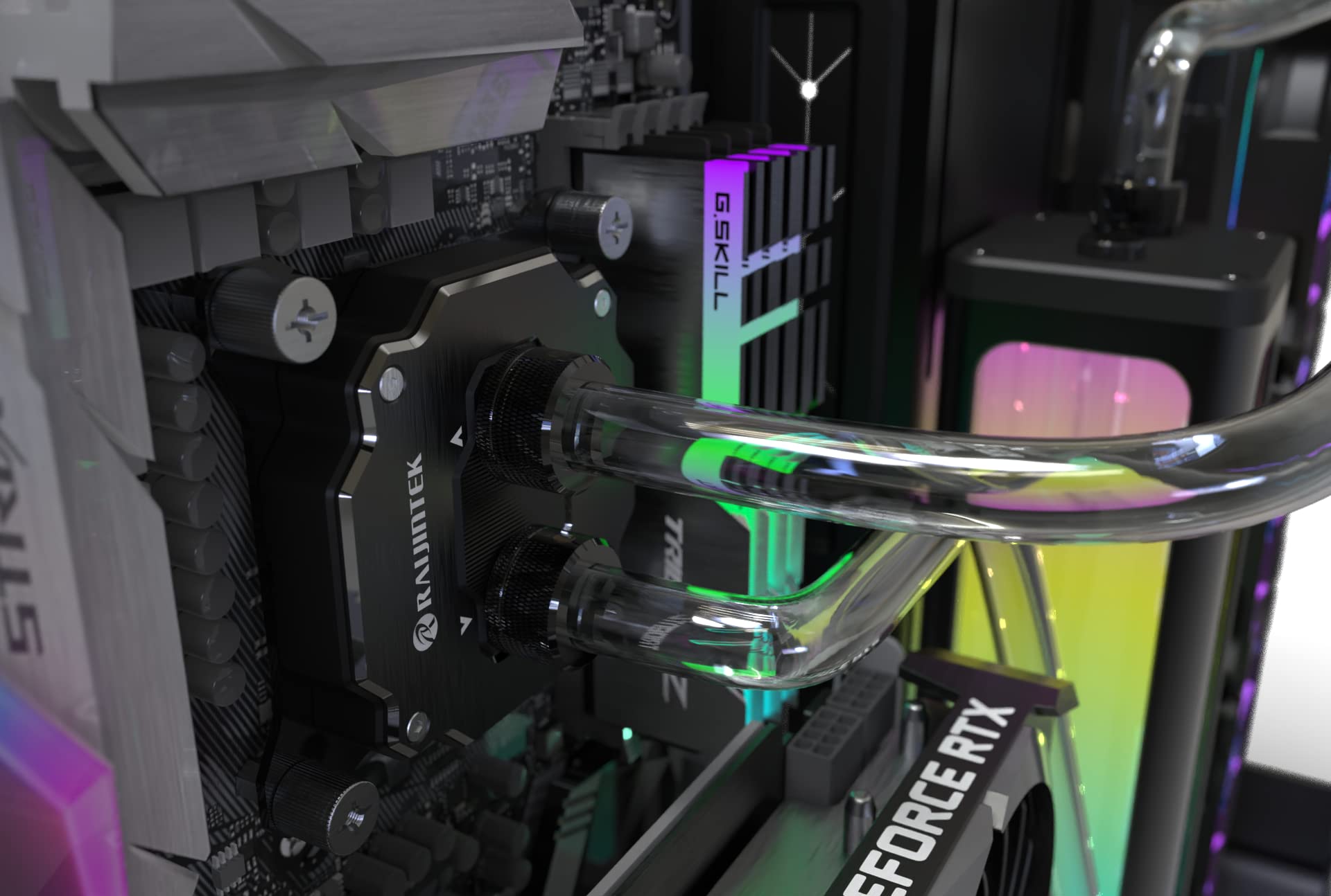 RAIJINTEK SCYLLA ELITE CA360 RGB CPU Liquid Cooling Kit - 360mm Radiator, DDC Pump, 3x PWM Fans, Soft Tube, Copper Fittings - High Performance PC Water Cooling for Gaming & Overclocking