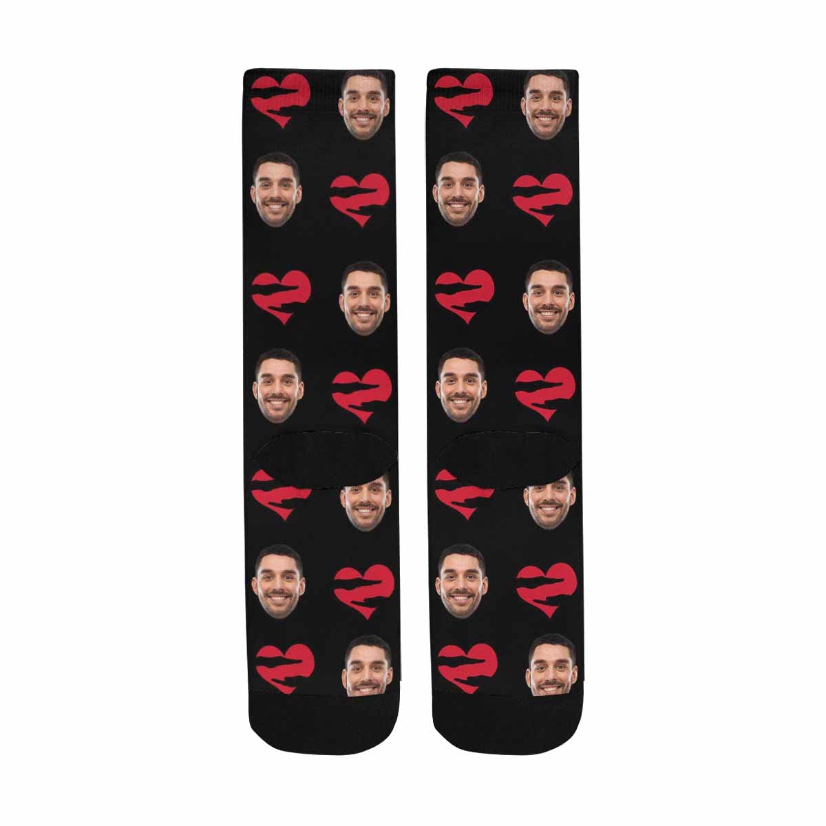 Custom Photo Socks - Personalized Funny Face Print Crew Socks for Men & Women | Soft Casual Comfortable Socks | Unique Gift Idea for Birthday, Anniversary & Couples | Great for Gifts, Parties & Everyday Wear