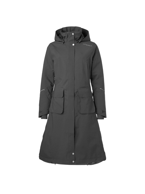 Stierna Nova Long Waterproof Coat for Women - Lightweight Rain Jacket with Hood, Windproof Outdoor Parka - Perfect for Hiking, Camping & Travel