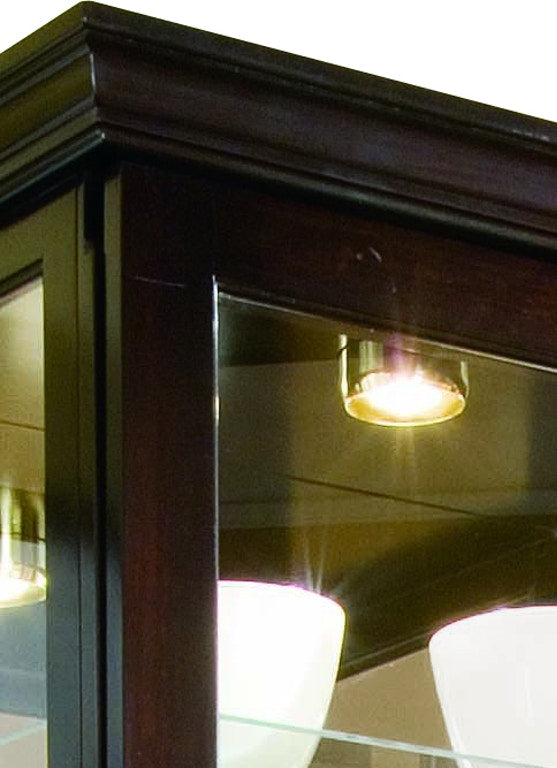 Two Way Sliding Door Curio Cabinet - Elegant Glass Display Case for Collectibles & Home Decor | Perfect for Living Room, Dining Room, or Office Showcase