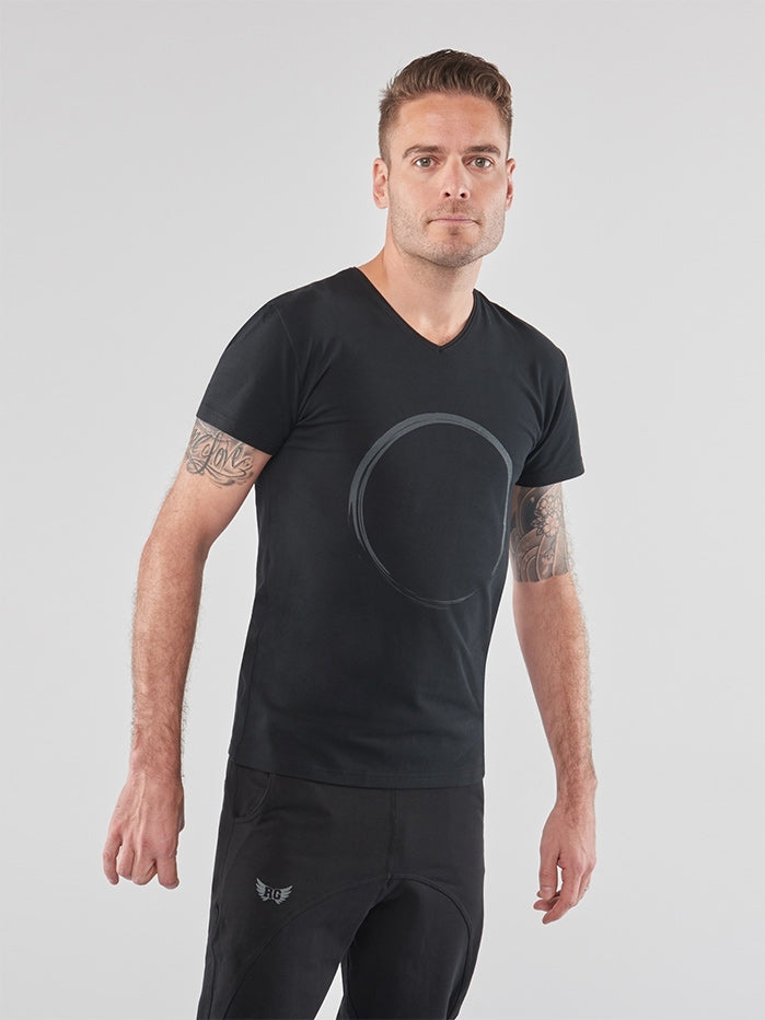 Renegade Guru Moksha Zen T-Shirt - Urban Black | Spiritual Yoga & Meditation Apparel for Mindful Living