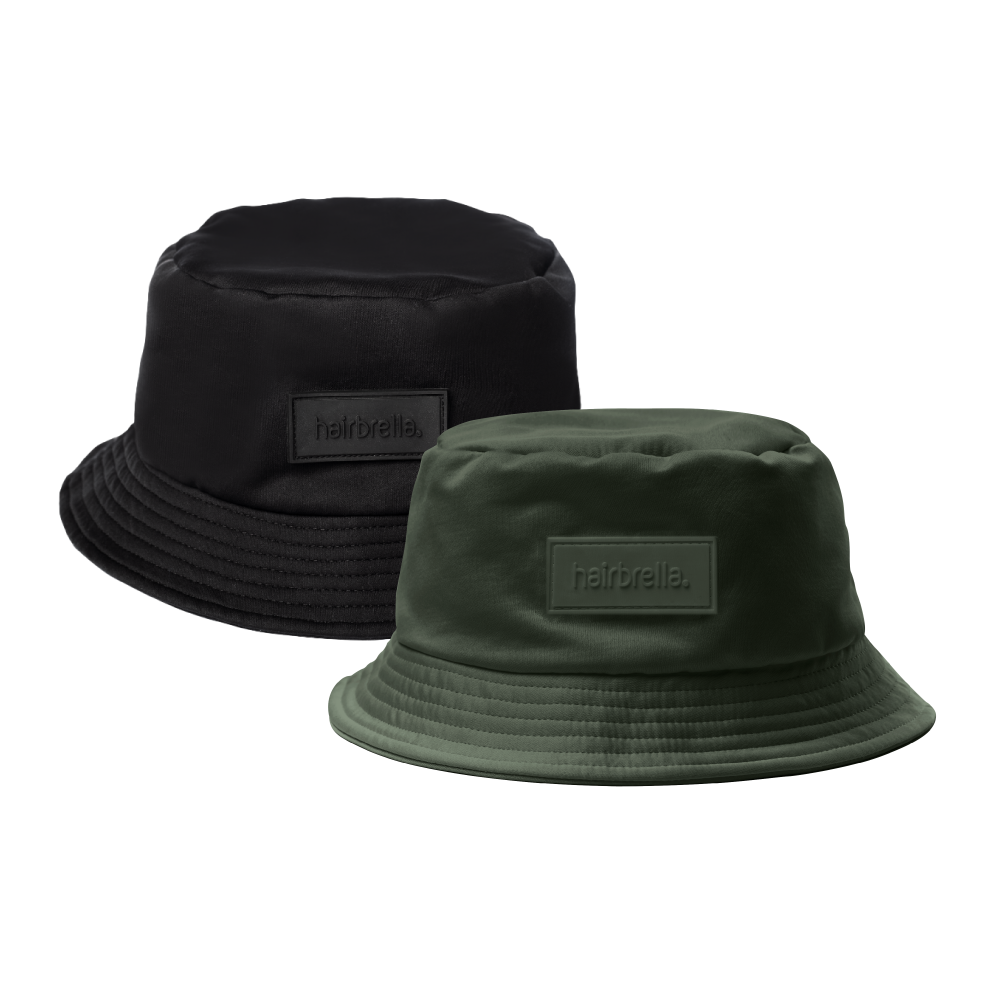 Unisex Satin-Lined Bucket Hat Bundle (2 Pack) - UV Protection & Hair Protection for Outdoor Activities, Beach, Hiking & Travel