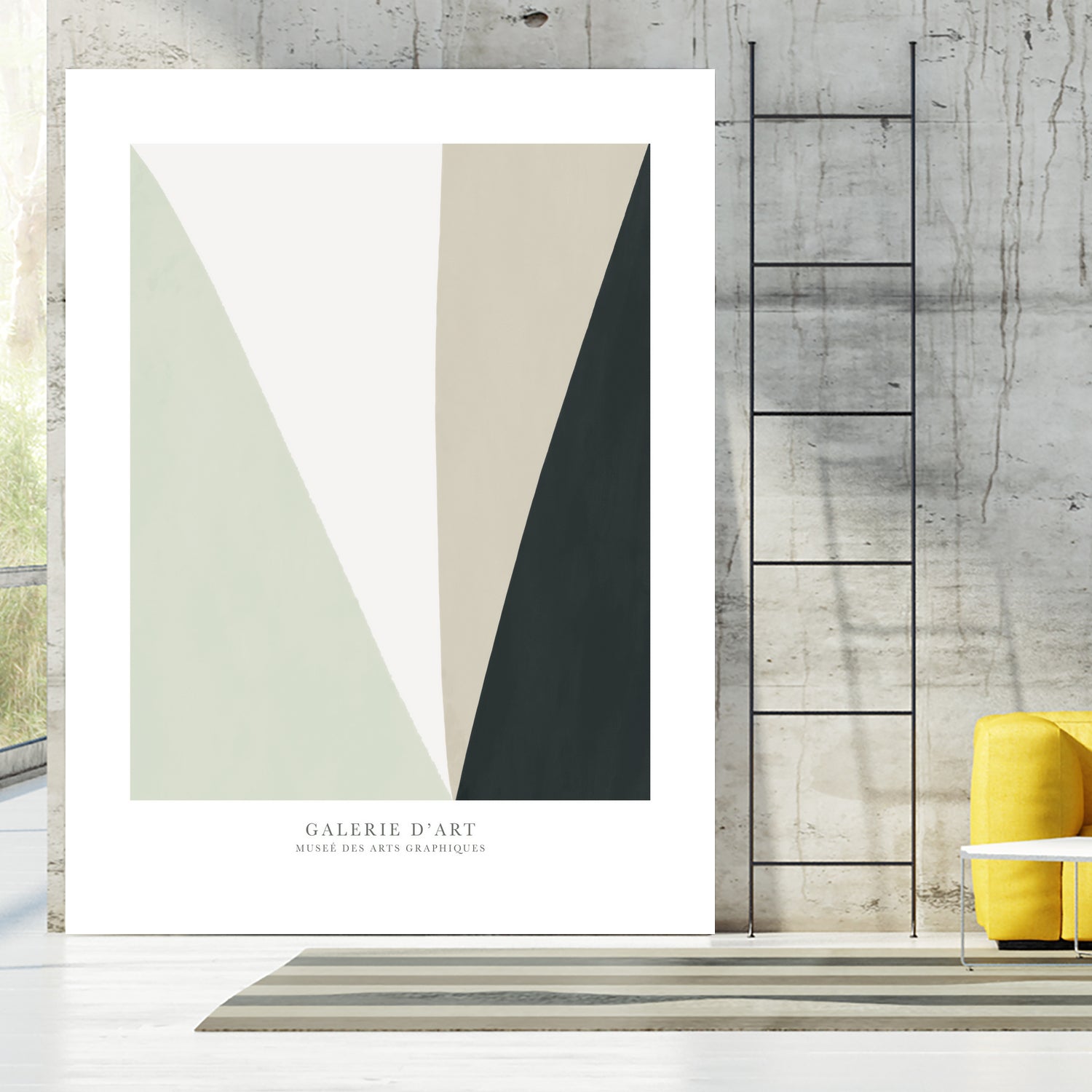 Art Graphique II - Premium Wall Art Canvas Painting for Home & Office Decor | Modern Abstract Artwork for Living Room, Bedroom, Office & Gifts