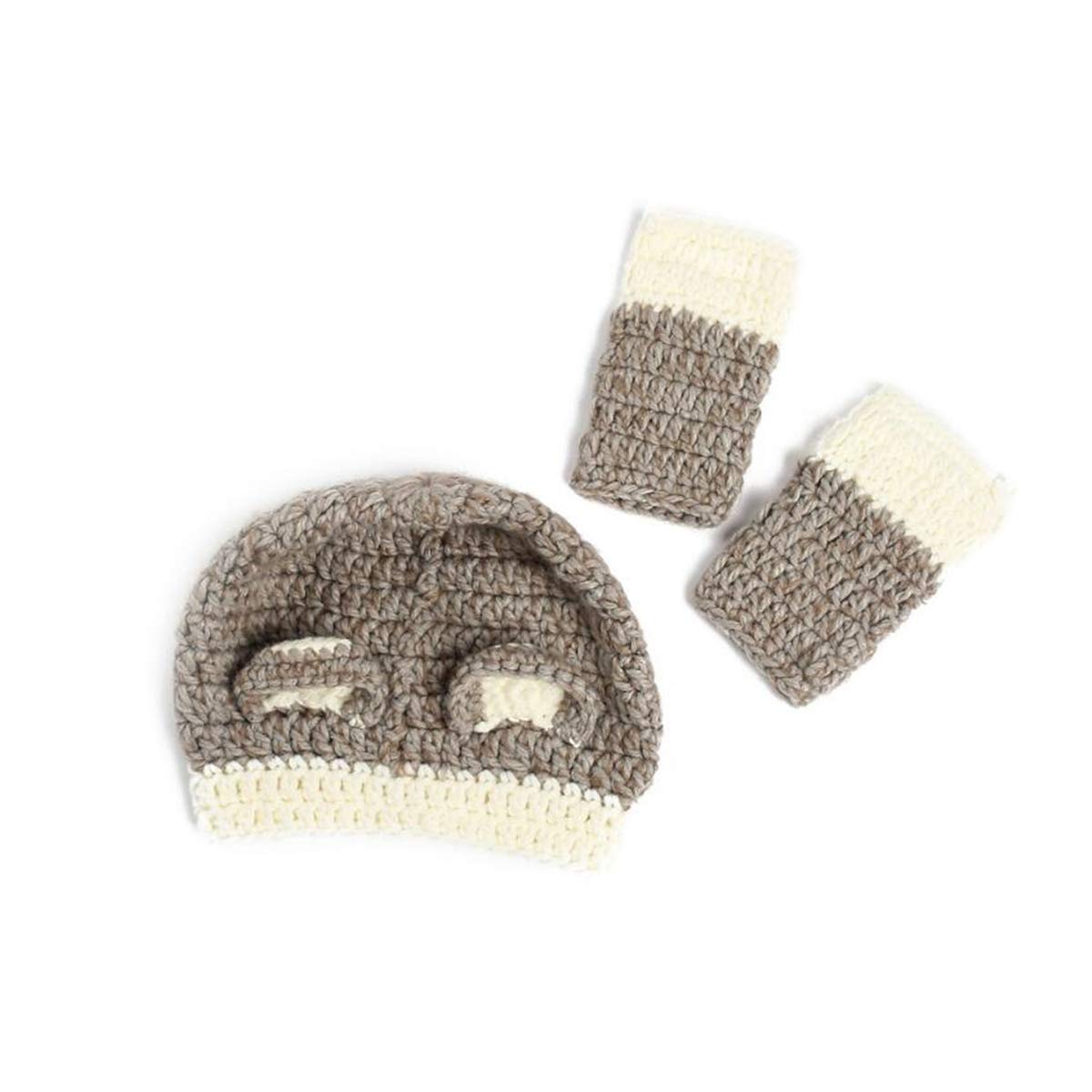 KAISHIN Winter Girls Hat Set - Cute Animal Knit Cap, Bomber Hat, Scarf & Gloves for Kids | Warm Cold Weather Accessories for School, Outdoor Play & Snow Days