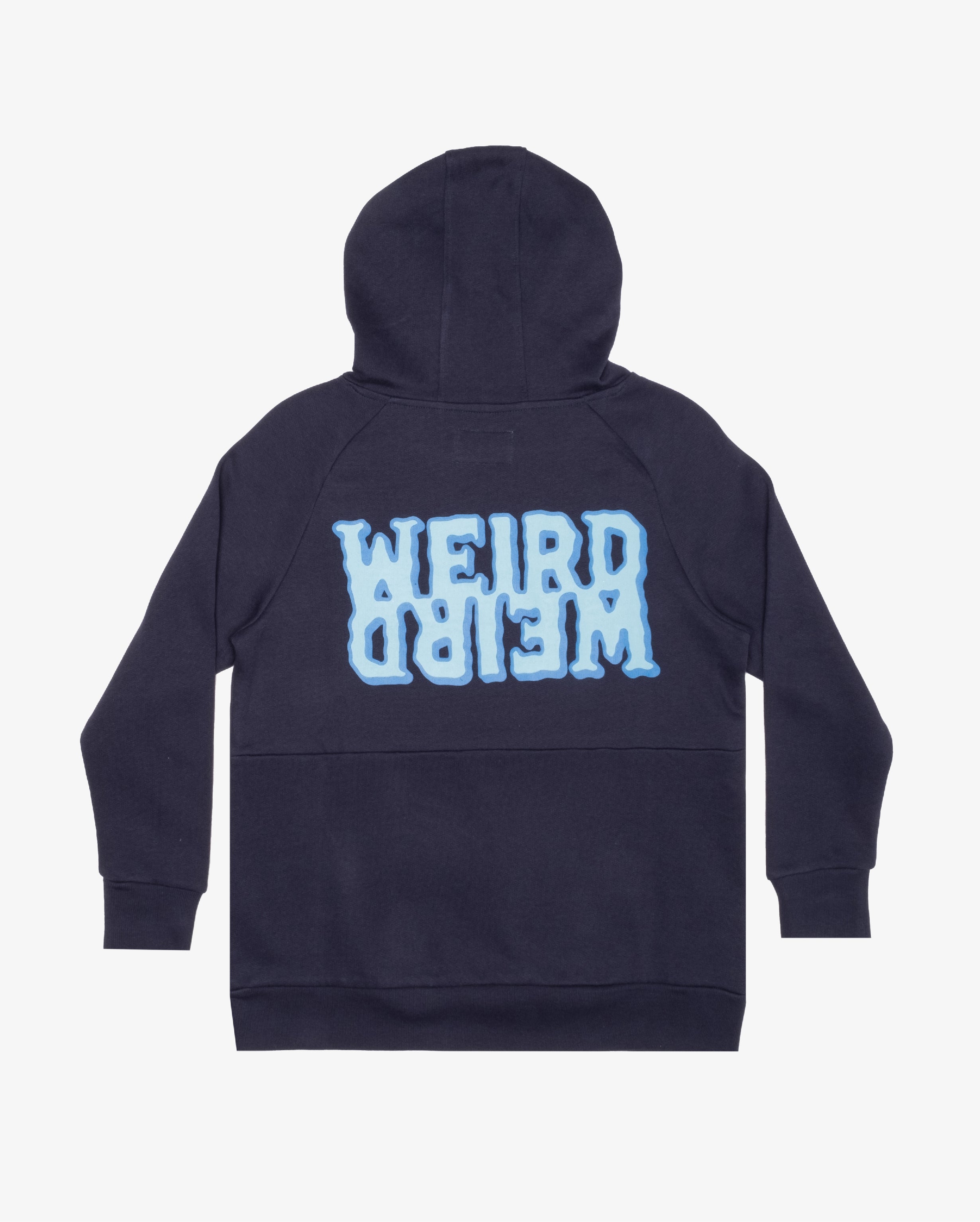 BOB Weird Navy Fleece Hood - Cozy Winter Pullover for Men & Women | Perfect for Outdoor Activities, Camping, and Casual Wear