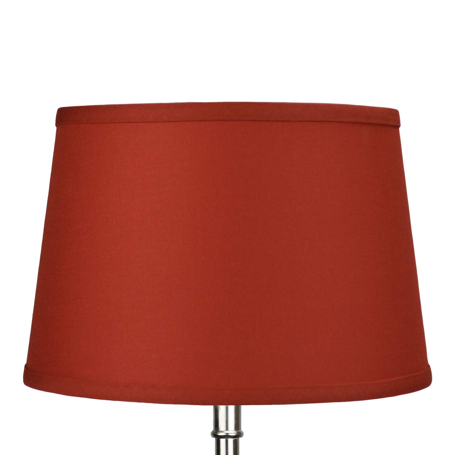 Premium Set of 2 Linen Paprika Lampshades - 10
