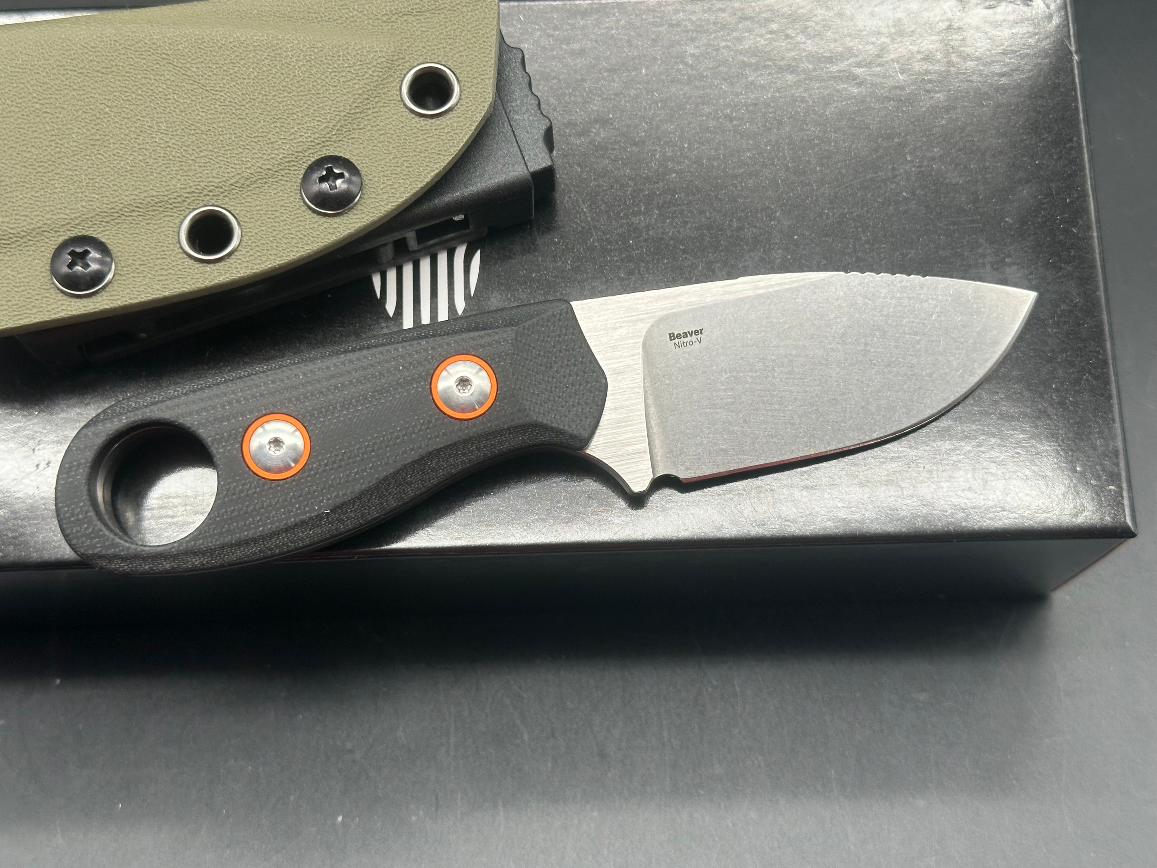 Kizer BEAVER Folding Pocket Knife - NITRO V Steel Blade with Black G10 Handle - EDC Utility Knife for Camping, Hiking & Outdoor Adventures (Model 1078M1)