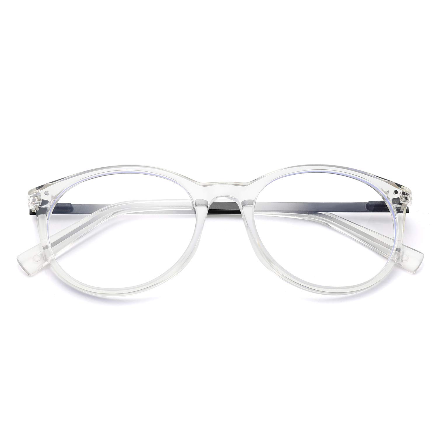 Zero D Clean Lens Blue Light Blocking Glasses for Computer Gaming, TV & Phone Use - Anti Eyestrain Eyewear for Men & Women (1903) | Reduce Digital Eye Fatigue for Work, Gaming & Screen Time