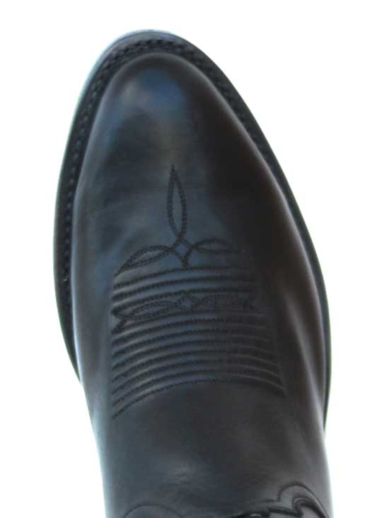 Lucchese N1597.R4 Men's Ranch Hand Western Boots - Black Burnished Leather Cowboy Boots for Riding, Dancing & Country Style Outfits
