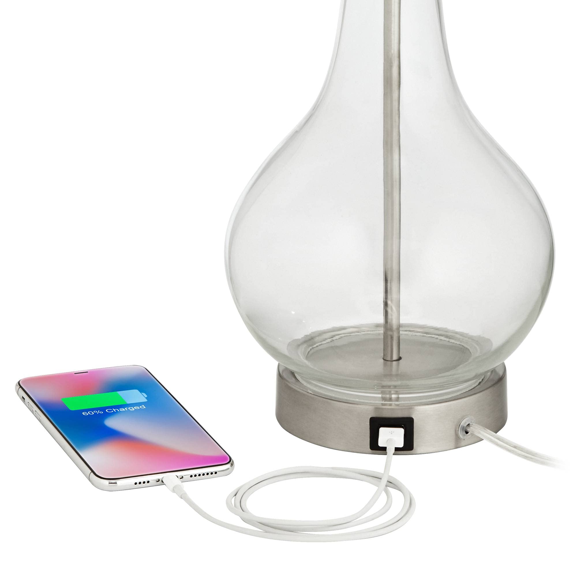 360 Lighting LED Modern Accent Table Lamps Set of 2 - 21.75