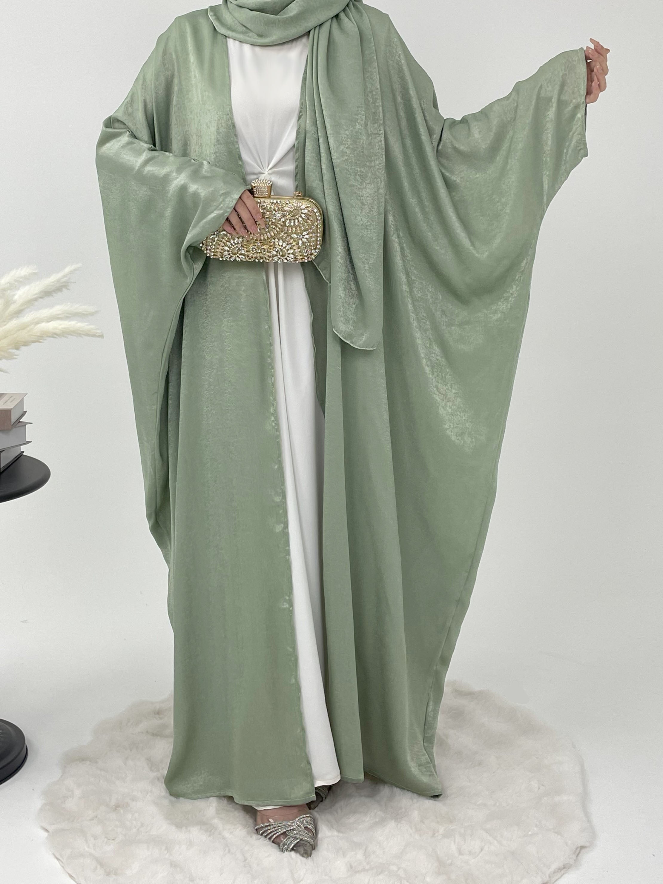 Elegant Muslim Women's Loose Abaya Dress - Modest Islamic Clothing for Parties, Prayer & Daily Wear - Comfortable Long Sleeve Maxi Dress for Hijab Fashion & Special Occasions