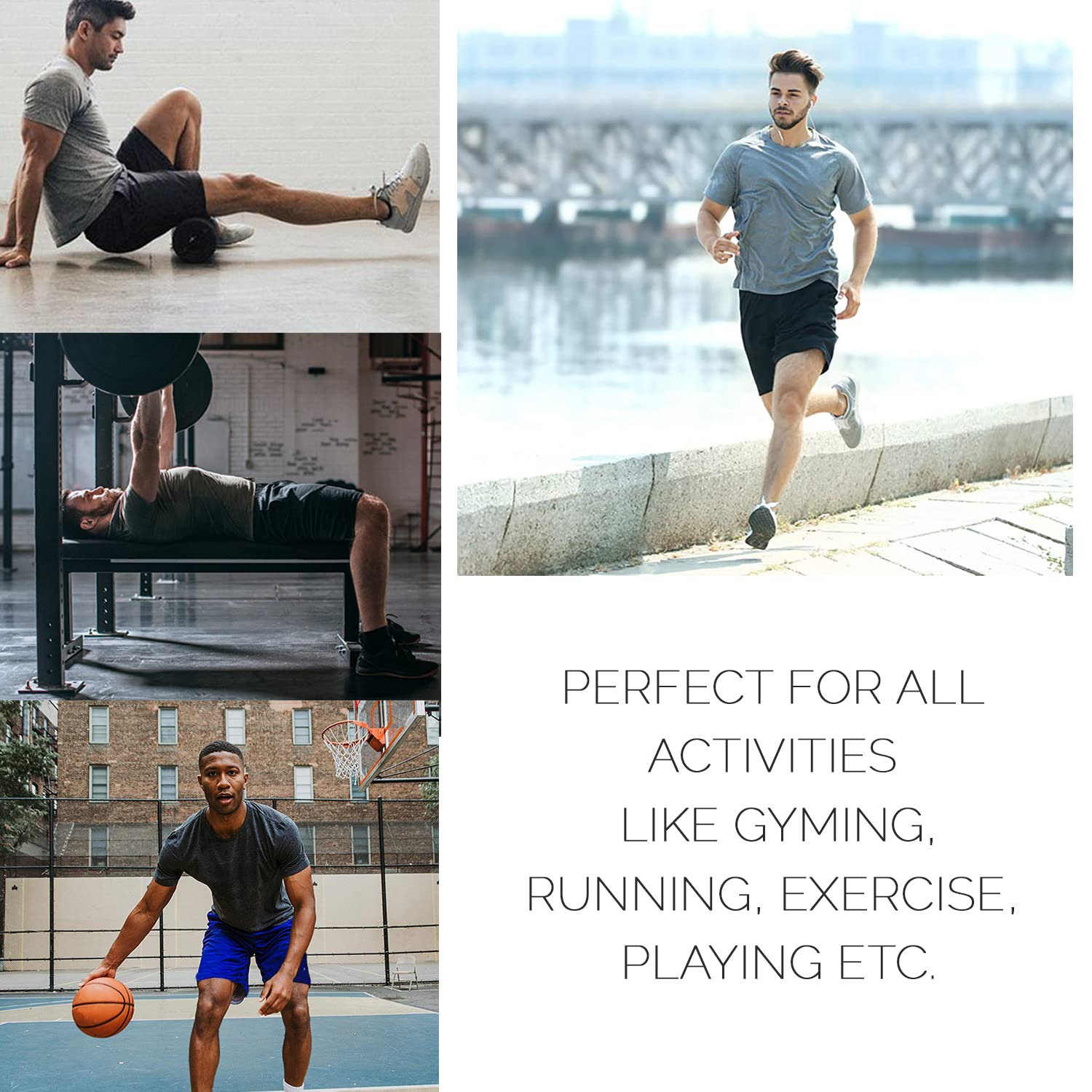 Harvic Men's Quick Dry Mesh Athletic Shorts with Pockets - Lightweight Running & Gym Workout Shorts for Active Lifestyles