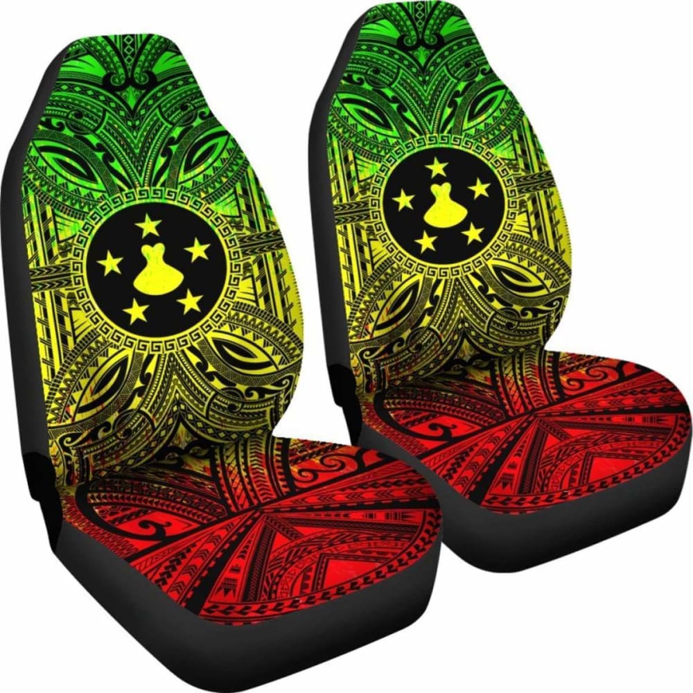 Premium Austral Islands Car Seat Cover with Polynesian Reggae Style & Coat of Arms Design - Waterproof & Universal Fit for Cars, SUVs, Trucks - Perfect for Beach Trips, Road Adventures & Tropical Vibes