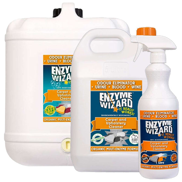 Enzyme Wizard Organic Carpet & Upholstery Cleaner - Eco-Friendly Stain Remover for Pets, Kids & Allergies | Perfect for Home, Office & Car Interior Cleaning
