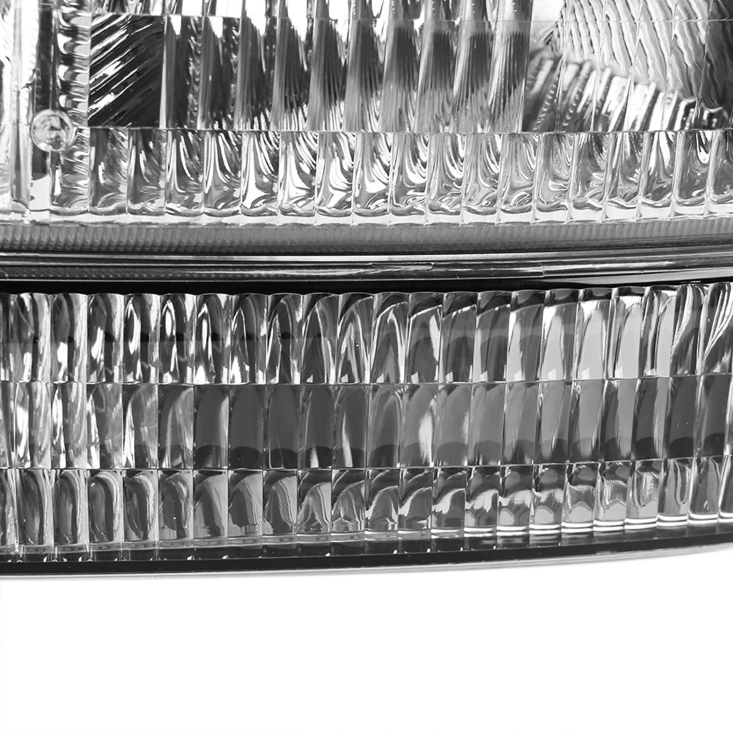 Spec-D Tuning Chrome Headlights with Corner Bumper Lamps & 8-LED Fog Lights - Compatible with GMC Yukon XL (Left & Right Pair) | Durable Headlamp Assembly for Off-Roading & Night Driving