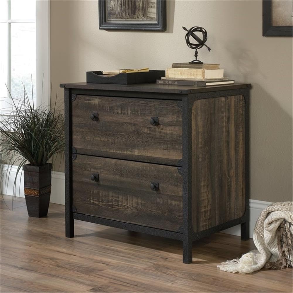 UrbanPro Farmhouse Oak Engineered Wood Lateral File Cabinet - Stylish Home Office & Business Storage Solution for Documents & Folders