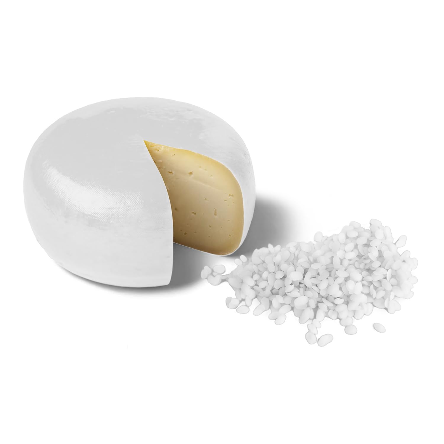 Premium Food-Grade White Cheese Wax Beads (1 lb) - Carmel Cheese Coating for Aging & Protection - Perfect for Home Cheesemaking, Artisan Cheese Preservation & DIY Cheese Waxing Projects