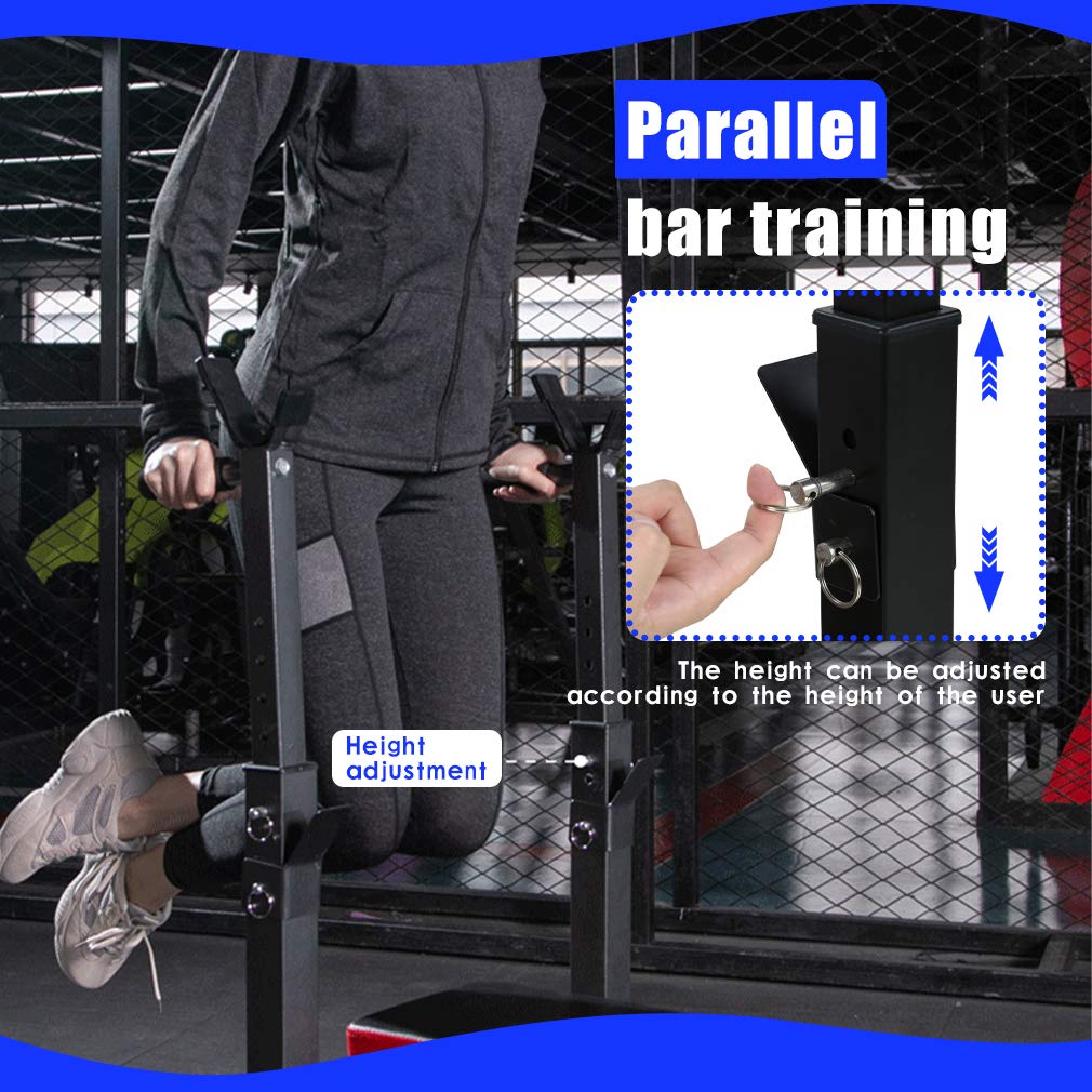 Adjustable Weight Bench for Full Body Workout - Olympic Folding Barbell Rack Stand for Home Gym Strength Training | Perfect for Squats, Bench Press & Home Fitness Routines