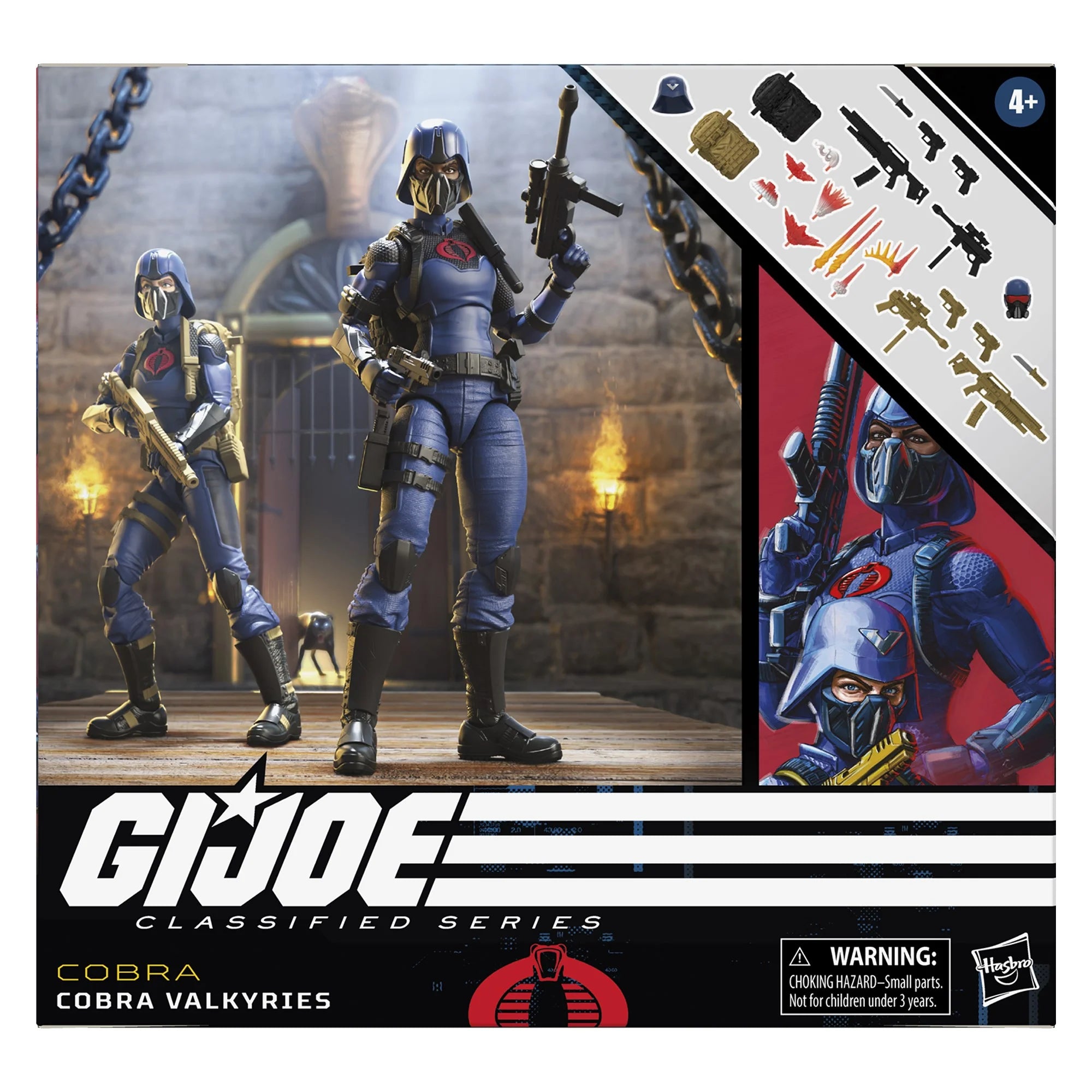Cobra Valkyries G.I. Joe Classified Series 6-Inch Action Figure - Collectible Military Toy for Display & Play - Perfect for Fans, Collectors, and Cosplay Enthusiasts