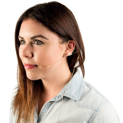 Audix HT7BG3P Professional Single-Ear Headworn Microphone Headset - 20Hz-20kHz Frequency Response, 4ft Cable (Beige) - Ideal for Live Performances, Broadcasting & Public Speaking