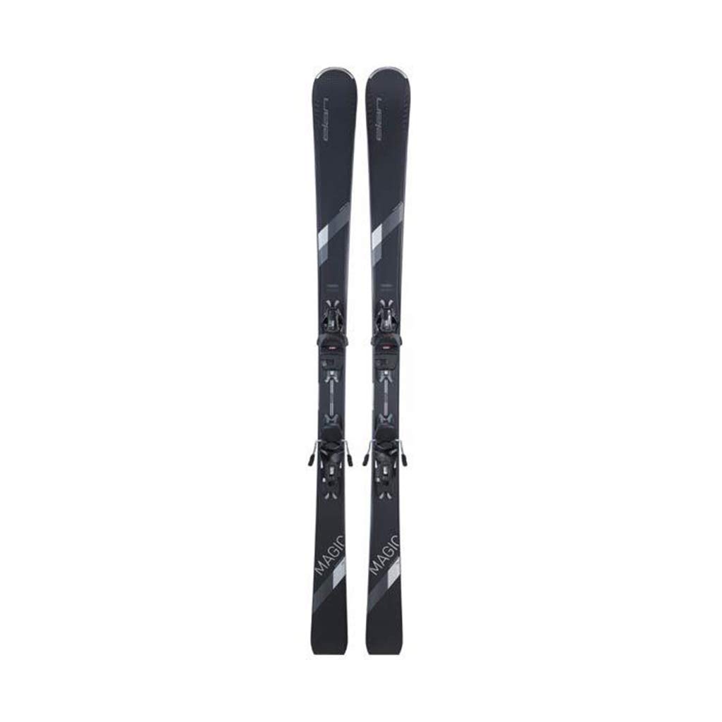 Elan Women's Black Magic Skis with ELW 9 Shift GW Bindings 2021 - 146cm All-Mountain Skis for Women | Perfect for Powder, Groomers & Freeride Skiing