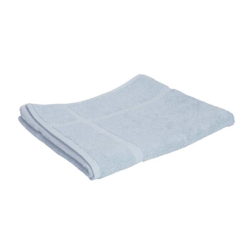 Premium 100% Cotton Baby Blue Bath Towels & Bath Mat Set - Soft, Absorbent & Quick-Drying for Baby Showers, Nursery & Spa Day at Home
