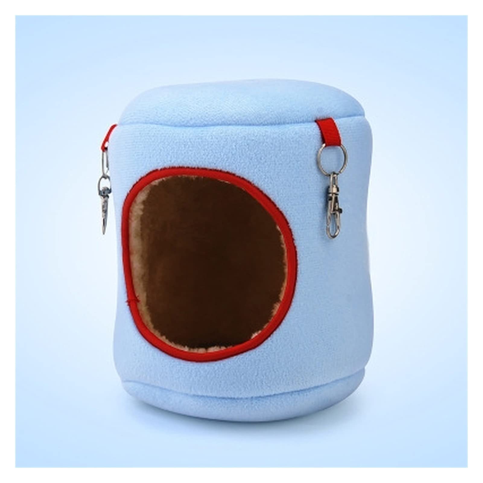 Cute Soft Pet Hammock Bed for Small Pets - Warm Hanging Nest for Hamsters, Rats & Squirrels - Blue S Size - Perfect for Cage & Winter Use
