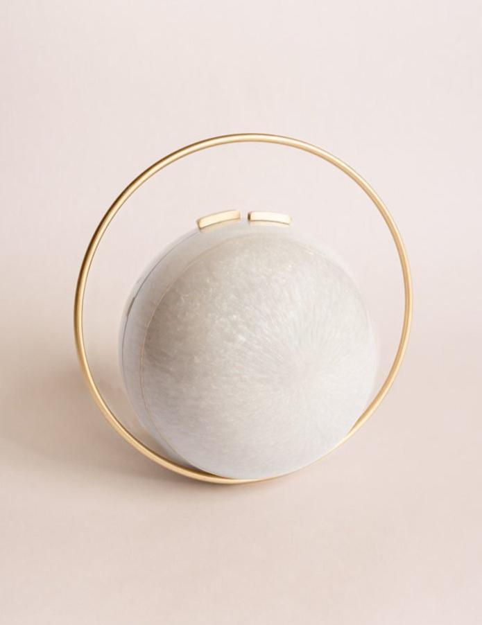 Stylish Daylight Orb Evening Clutch Bag for Women - Elegant Party Clutch with LED Lights for Night Out, Dinner Date, and Special Events