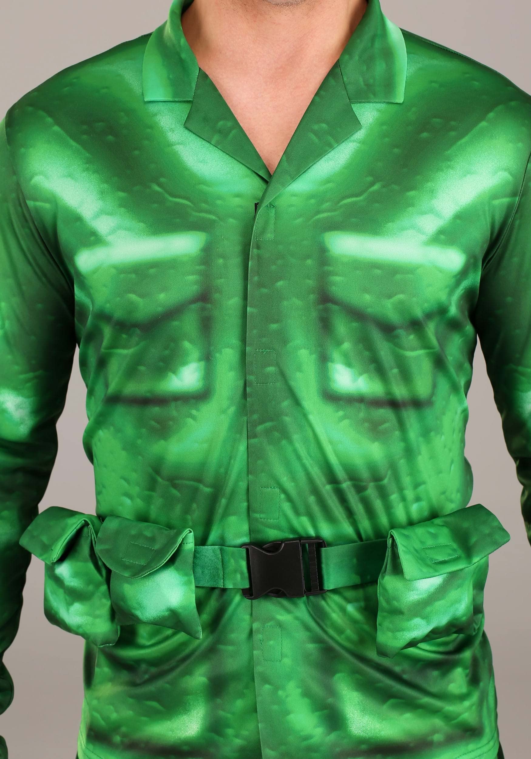 Plastic Army Man Costume for Adults - Military Soldier Halloween Cosplay Outfit | Perfect for Halloween Parties, Costume Events & Themed Dress-Up