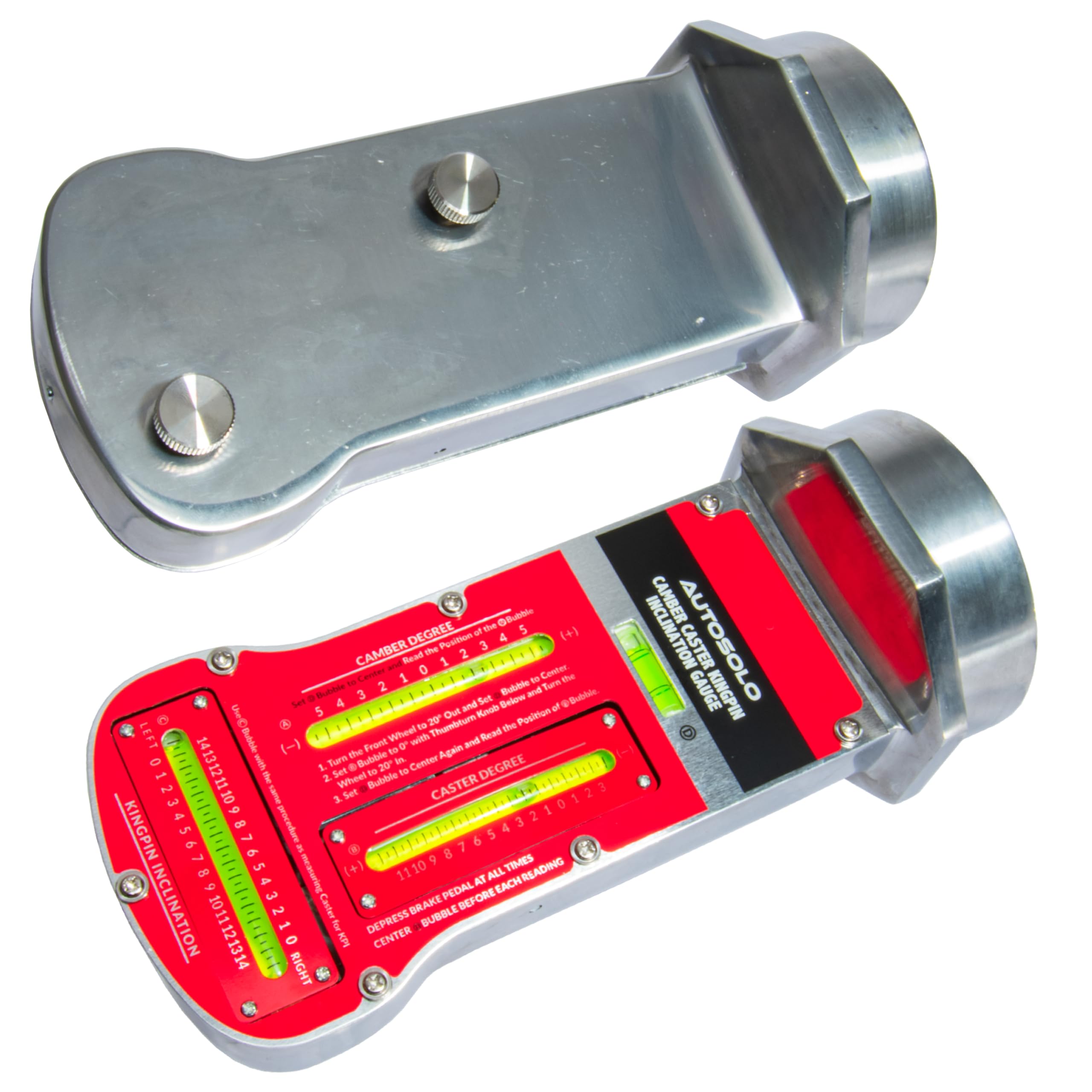 Premium Magnetic Wheel Alignment Gauge - Camber, Caster & Kingpin Angle Tool for Cars & Trucks | Professional Auto Repair & DIY Vehicle Maintenance