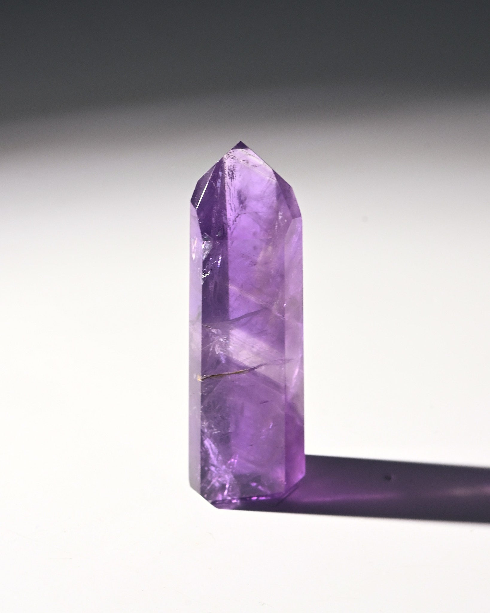 Natural Amethyst Phantom Tower Crystal - 2.5 Inch Healing Stone for Meditation, Reiki, and Home Decor | Spiritual Gift & Energy Cleansing Tool
