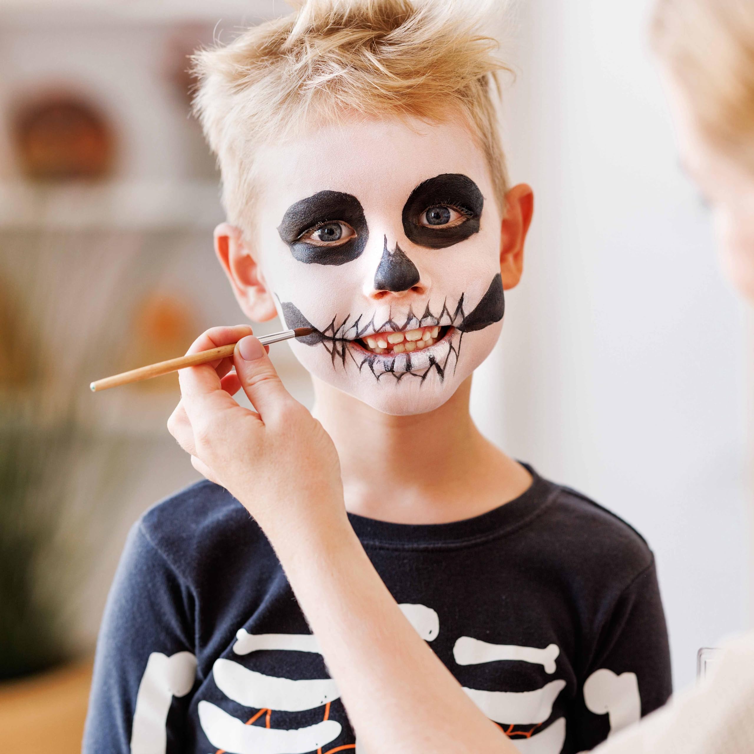 12 Color Face & Body Paint Oil Palette - Non Toxic Halloween Face Paint Kit for Kids & Adults | Professional Makeup for Costumes, Parties & Events